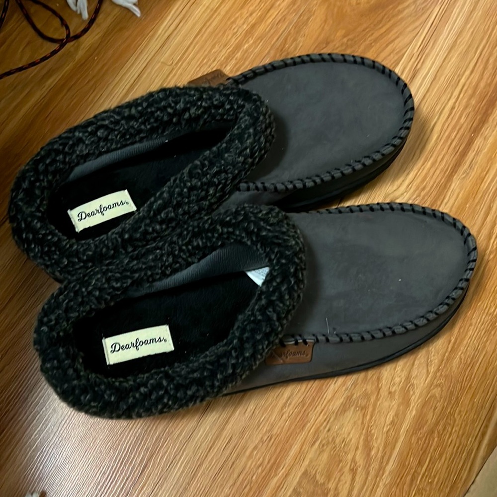 Dearfoams Men's Brendan Indoor/Outdoor Breathable Memory Foam Clog House Shoe